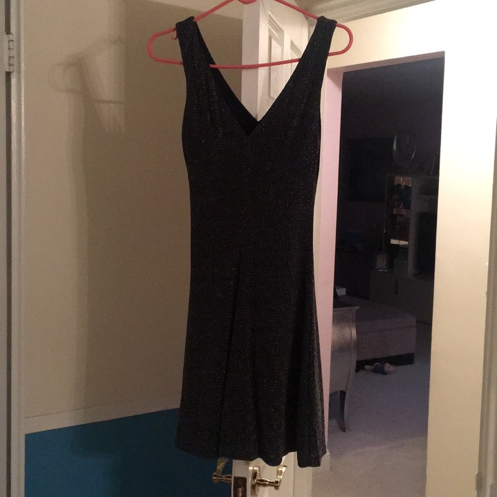 Black Metallic Dress